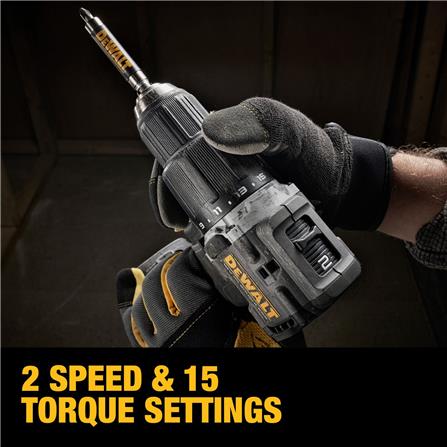 สว่านกระแทกไร้สาย (พร้อมแบตเตอรี่) DEWALT DCD100M1T 18 โวลต์ 4 AH_9