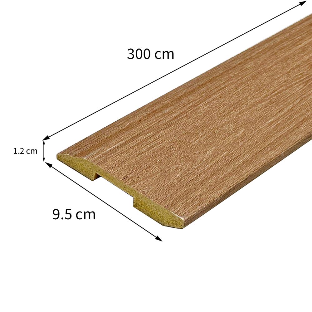 บัวพื้น PS CROBERN JC879-708T 9.5x300x1.2 ซม. สีวอลนัท