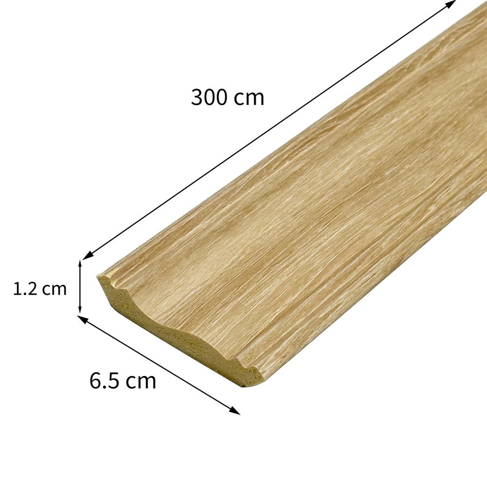 บัวฝ้า PS CROBERN JC880-711T 6.5x300x1.2 ซม. สีโอ๊ค