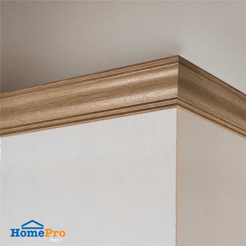 บัวฝ้า PS CROBERN JC880-708T 6.5x300x1.2 ซม. สีวอลนัท