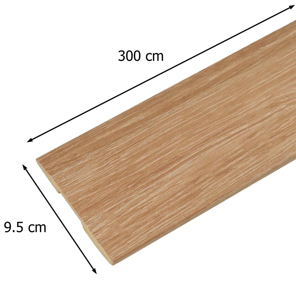 บัวพื้น PS CROBERN JCJC879-711T 9.5x300x1.2 ซม. สีโอ๊ค