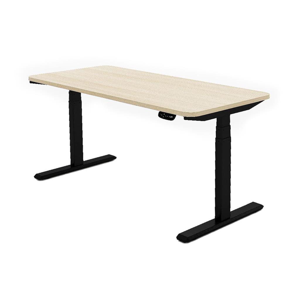 โต๊ะปรับระดับไฟฟ้า WORKSCAPE WDH-0009R 120 ซม. สีลาเต้/ดำ