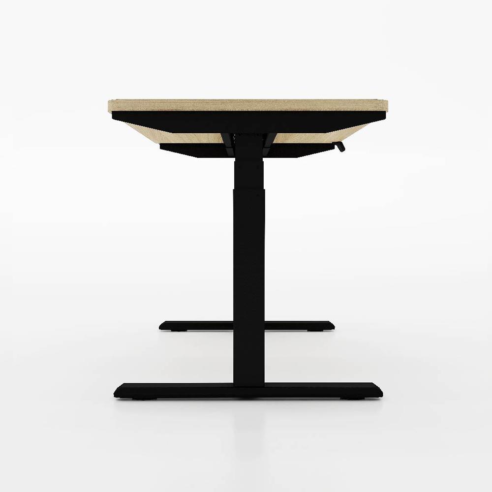 โต๊ะปรับระดับไฟฟ้า WORKSCAPE WDH-0009R 120 ซม. สีลาเต้/ดำ