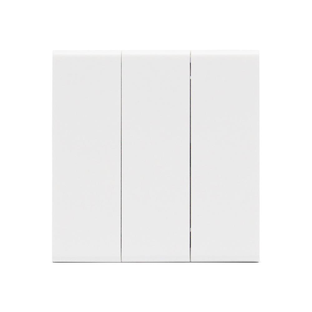 ชุดสวิตซ์ 2 ทาง 3 ช่อง SAHN D032-WHM สีขาวด้าน_1