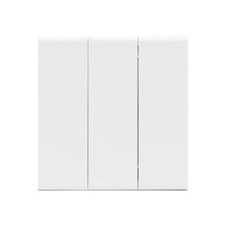 ชุดสวิตซ์ 2 ทาง 3 ช่อง SAHN D032-WHM สีขาวด้าน_0