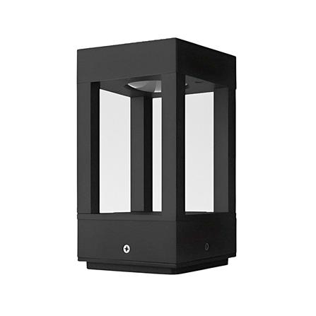 ไฟหัวเสา LED L&E 9P-A0230 6 วัตต์ WARM WHITE สีดำ_0