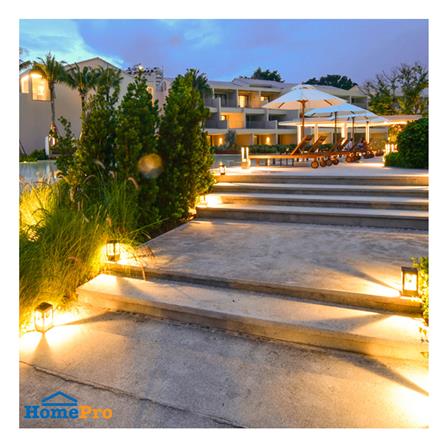 ไฟหัวเสา LED L&E 9P-A0230 6 วัตต์ WARM WHITE สีดำ_3