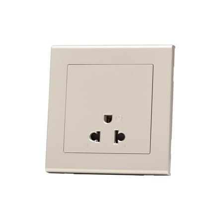 ชุดเต้ารับเดี่ยว 3 ขา SAHN D10L-G สีทอง_2