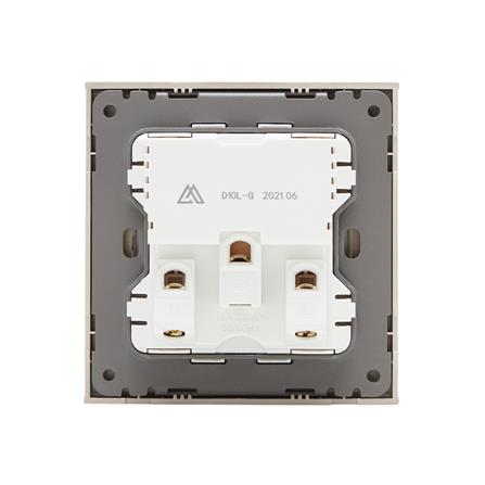 ชุดเต้ารับเดี่ยว 3 ขา SAHN D10L-G สีทอง_3