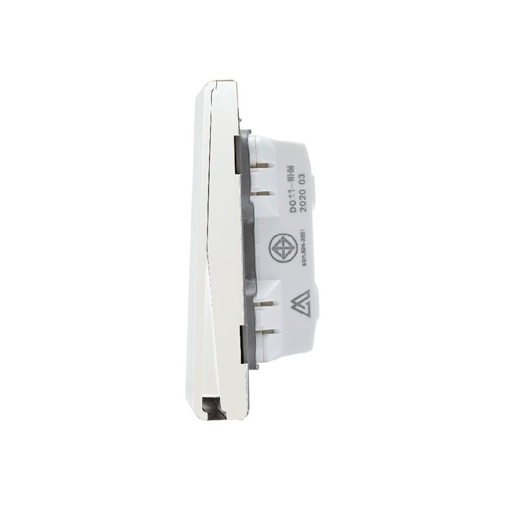 ชุดสวิตซ์ 1 ทาง 1 ช่อง SAHN D011-WHM สีขาวด้าน