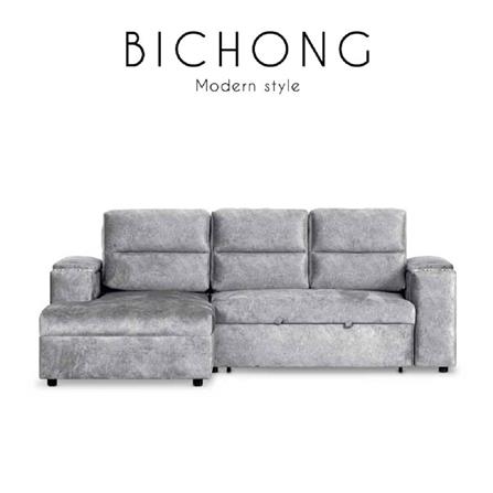 โซฟาเบด AS FURNITURE BICHONG RCGYU39 สีเทาอ่อน_8