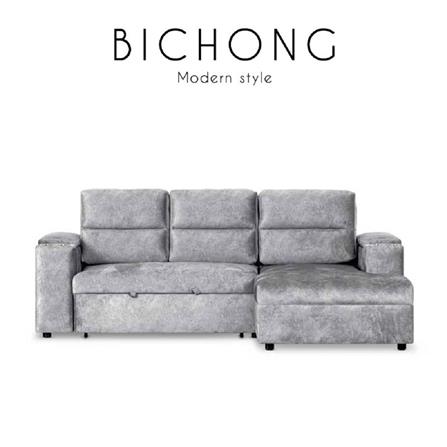 โซฟาเบด AS FURNITURE BICHONG LCGYU39 สีเทาอ่อน_8