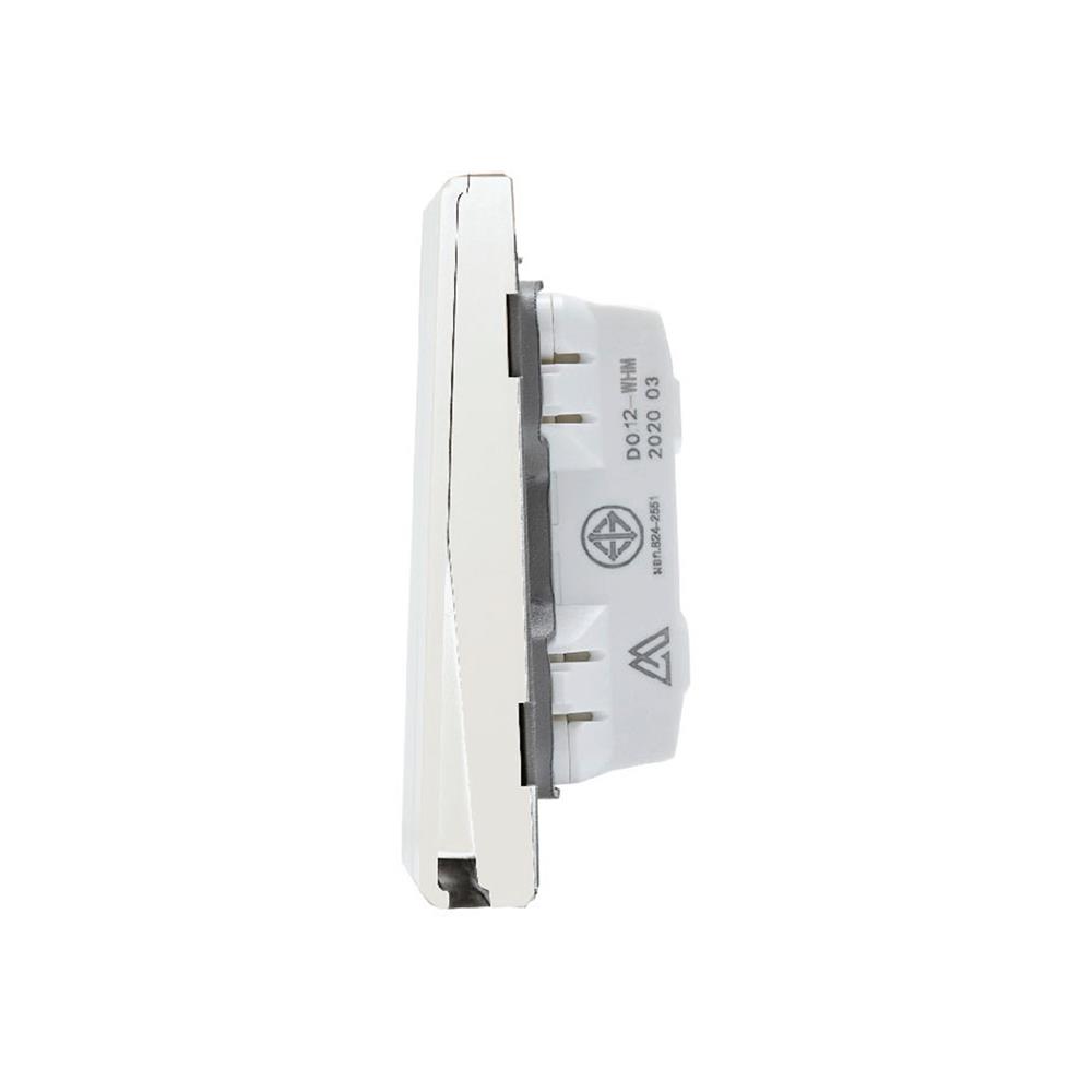 ชุดสวิตซ์ 2 ทาง 1 ช่อง SAHN D012-WHM สีขาวด้าน