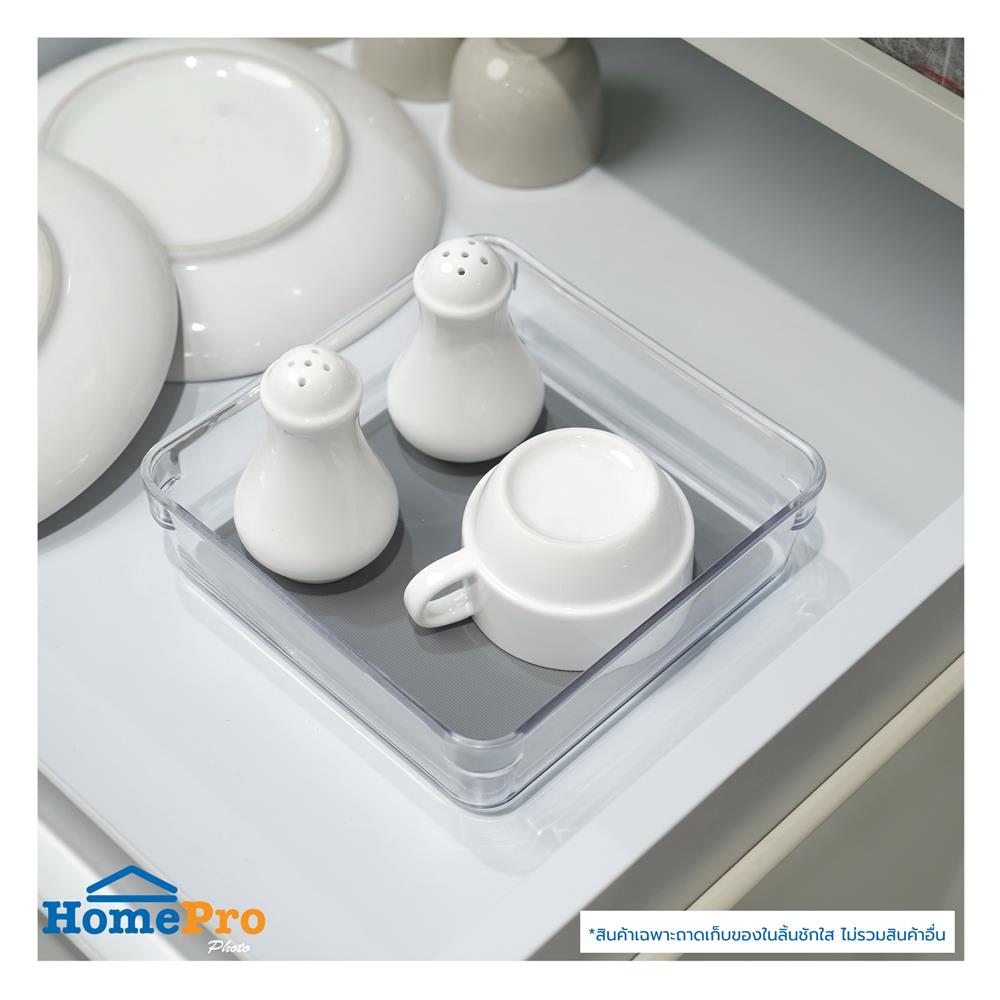 ถาดเก็บของในลิ้นชัก KECH KLAR 16.3x16.3x4.8 ซม. สีใส