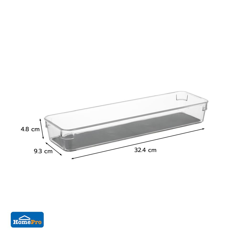ถาดเก็บของในลิ้นชัก KECH KLAR 32.4x9.3x4.8 ซม. สีใส