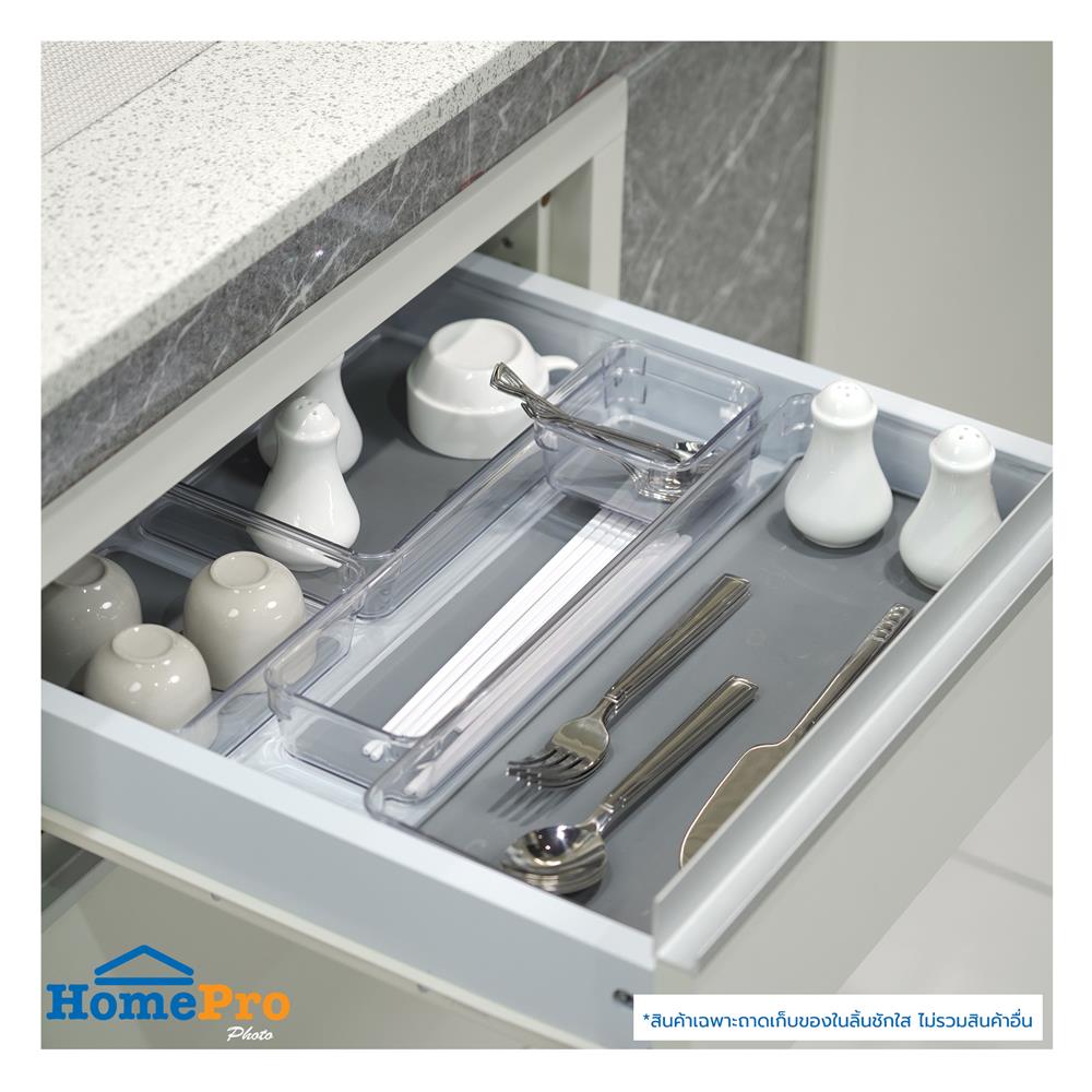 ถาดเก็บของในลิ้นชัก KECH KLAR 40x16x4.5 ซม. สีใส