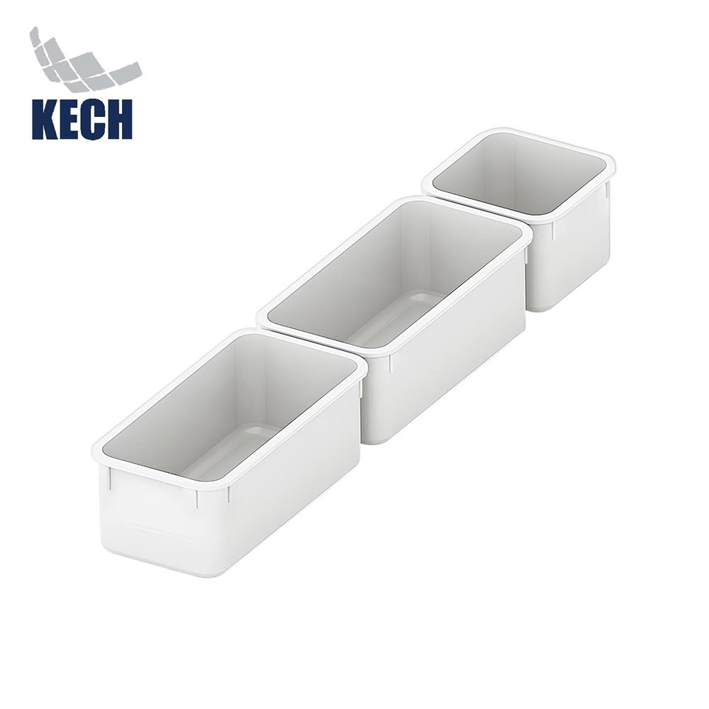 ถาดเก็บของในลิ้นชัก KECH OMO SET1 3 ชิ้น สีขาว