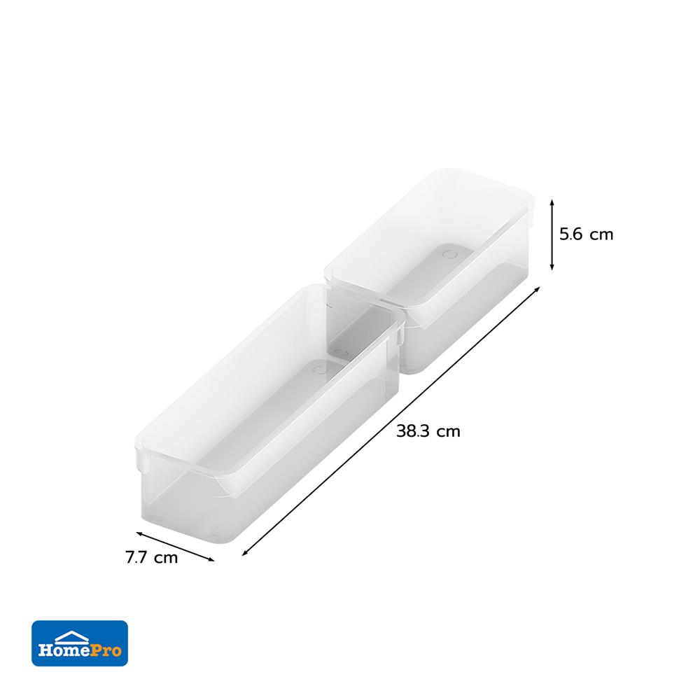 ถาดเก็บของในลิ้นชัก KECH WINK SET2 2 ชิ้น สีใส