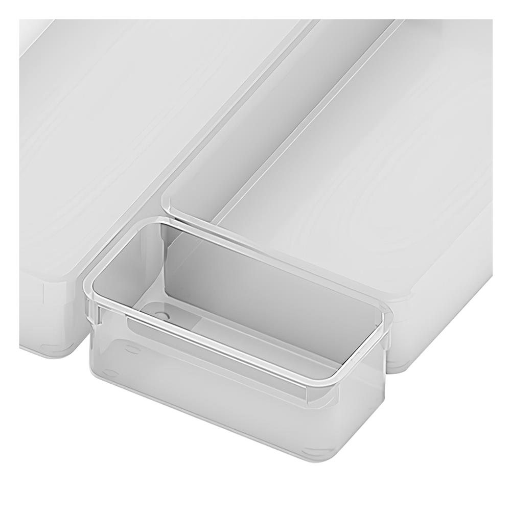 ถาดเก็บของในลิ้นชัก KECH WINK SET4 3 ชิ้น สีใส