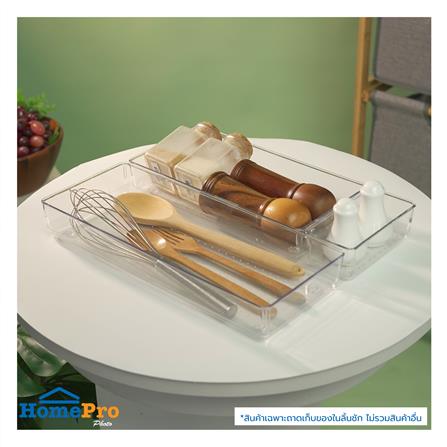 ถาดเก็บของในลิ้นชัก KECH WINK SET4 3 ชิ้น สีใส_5