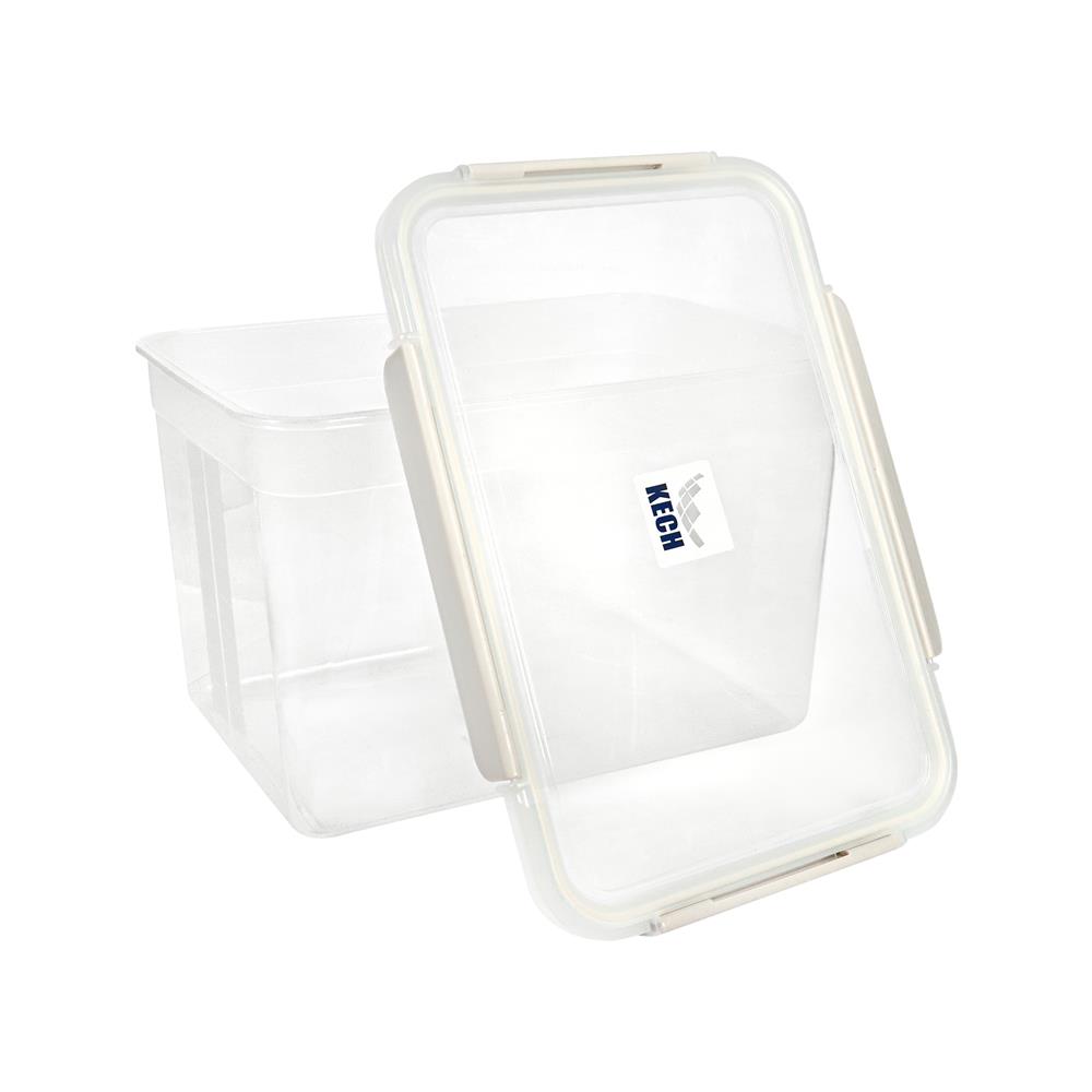 กล่องอาหารเหลี่ยม 10.5 ลิตร KECH NEXT 2828 สีครีม
