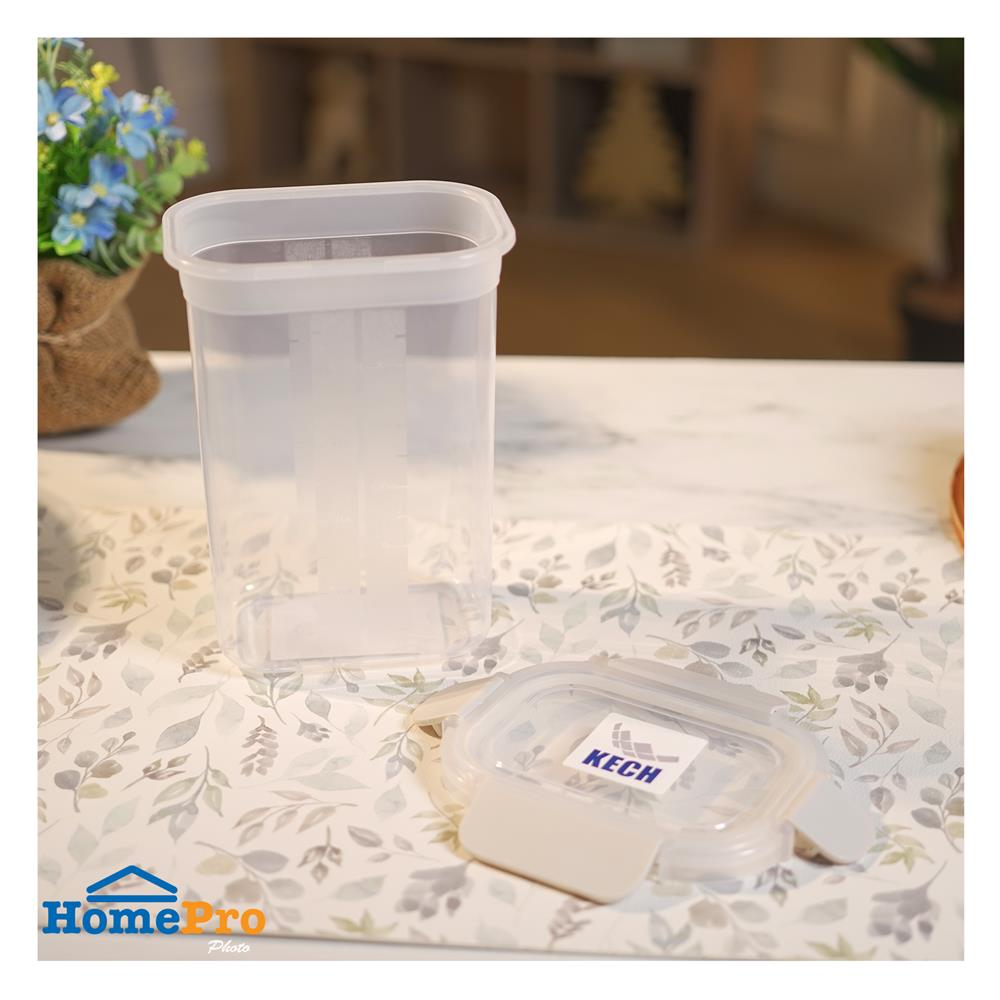 กล่องอาหารเหลี่ยม 1.35 ลิตร KECH NEXT 2844 สีครีม
