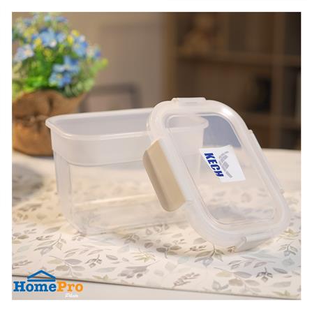 กล่องอาหารเหลี่ยม 1.2 ลิตร KECH NEXT 2824 สีครีม_4