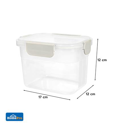 กล่องอาหารเหลี่ยม 1.2 ลิตร KECH NEXT 2824 สีครีม_6