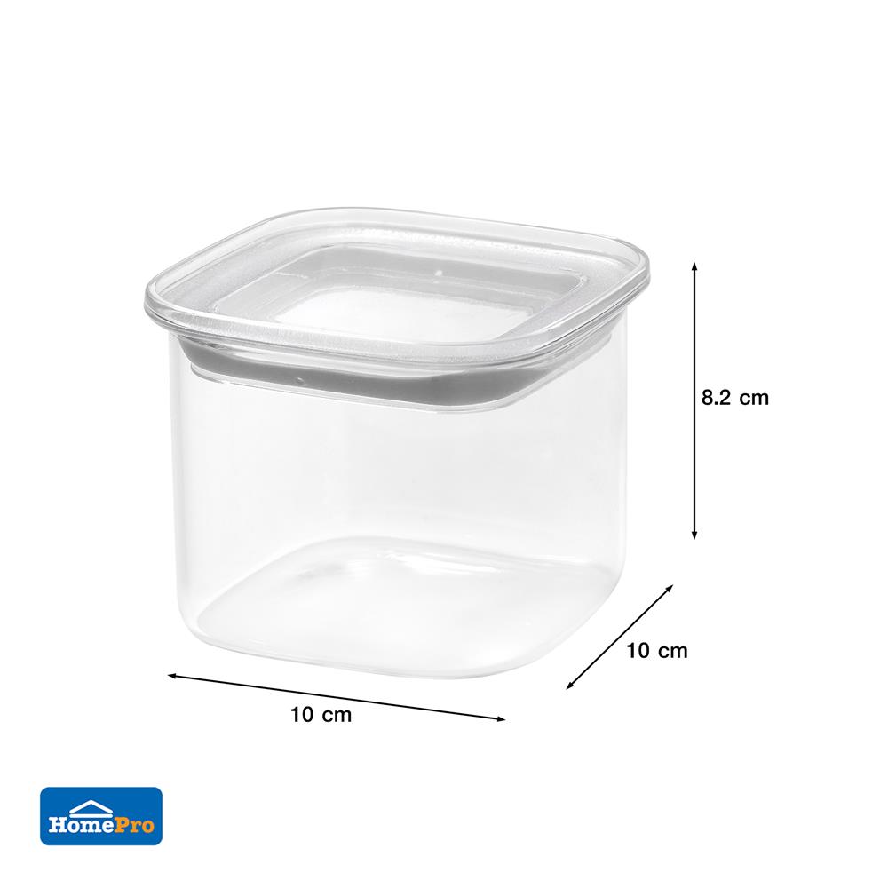 ขวดโหลแก้วฝาดึง KECH DICE 0.5 ลิตร สีเทา