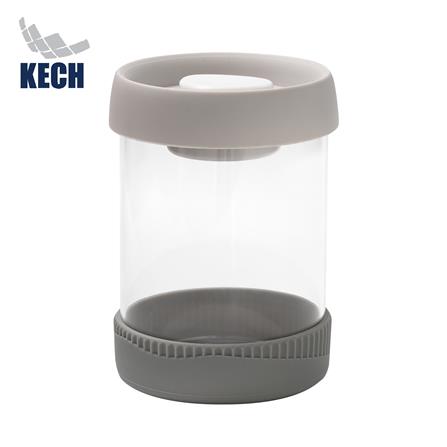 ขวดโหลแก้วฝาดึง KECH SPACE 0.8 ลิตร สีเทา_0