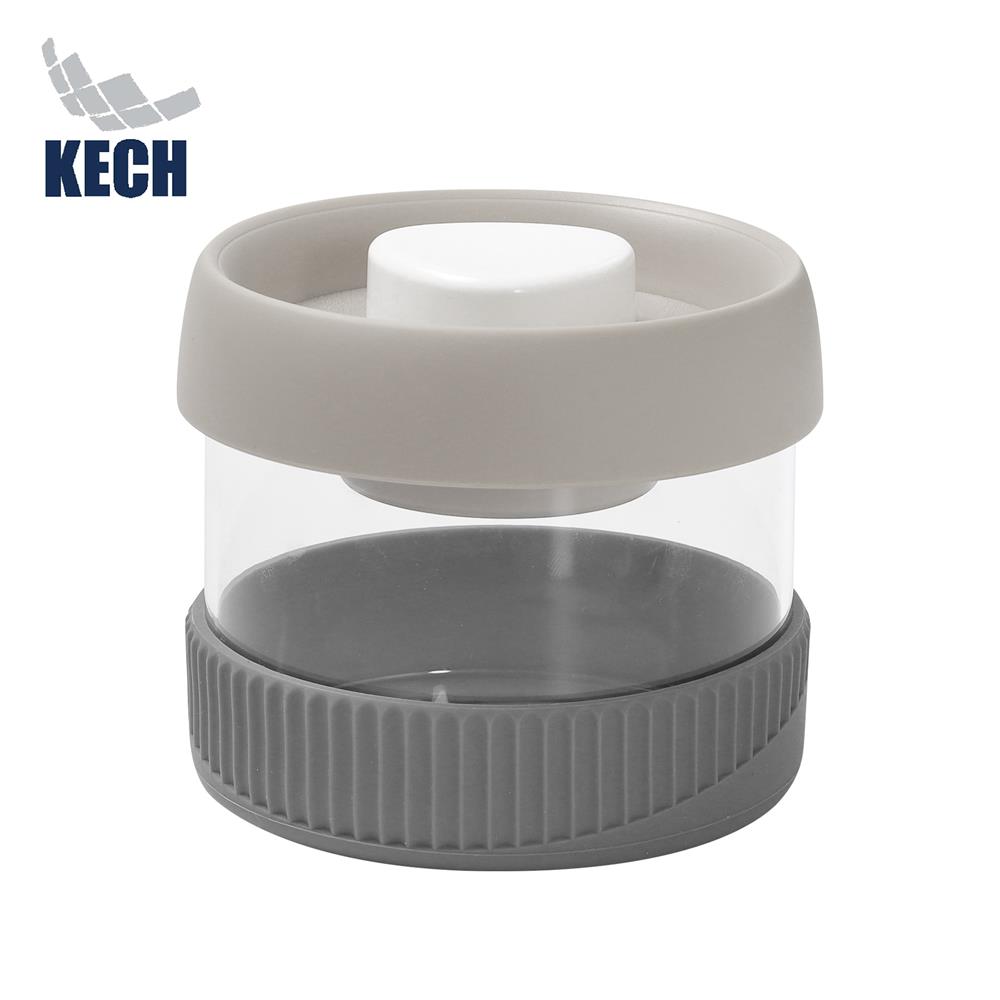 ขวดโหลแก้วฝาดึง KECH SPACE 0.45 ลิตร สีเทา_0