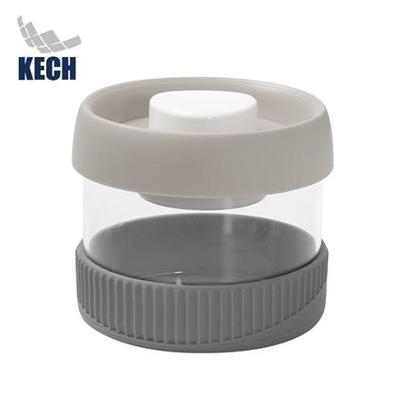 ขวดโหลแก้วฝาดึง KECH SPACE 0.45 ลิตร สีเทา_1