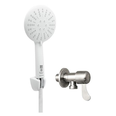 ชุดฝักบัวสายอ่อน DONMARK GL-3712 สีขาว_0