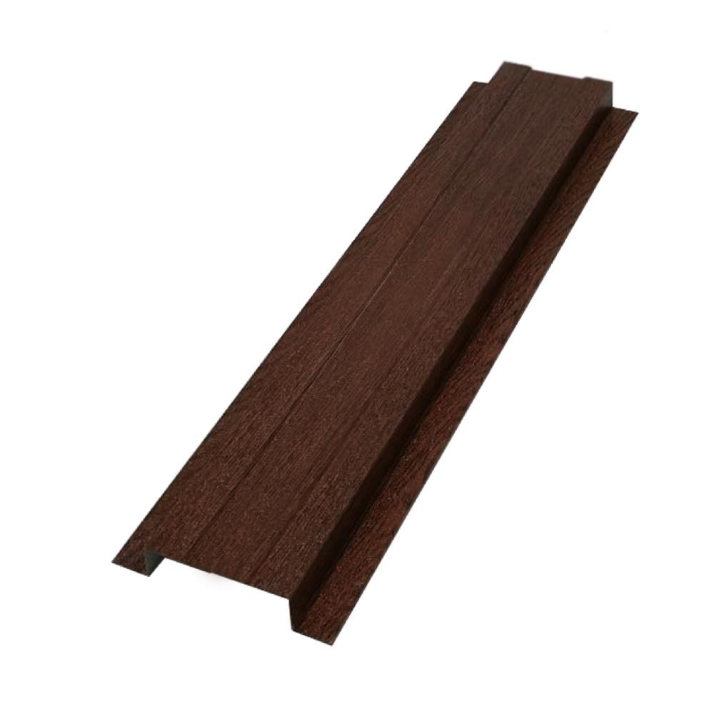 รั้วเมทัลชีท MERCURY 13.5X150X0.35 ซม. สีโอ๊คเข้ม 5 แผ่น