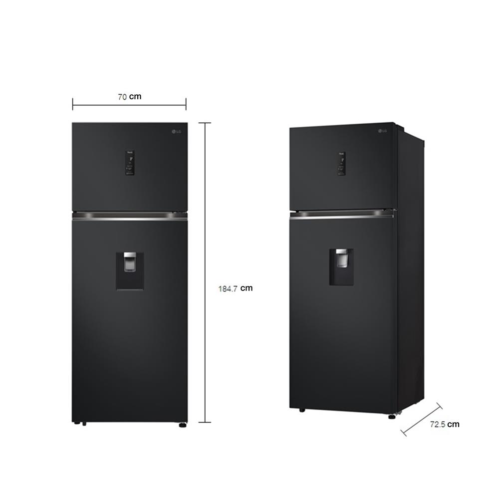 ตู้เย็น 2 ประตู LG GN-F452PQAK.AEPPLMT 16.2 คิว สีดำ