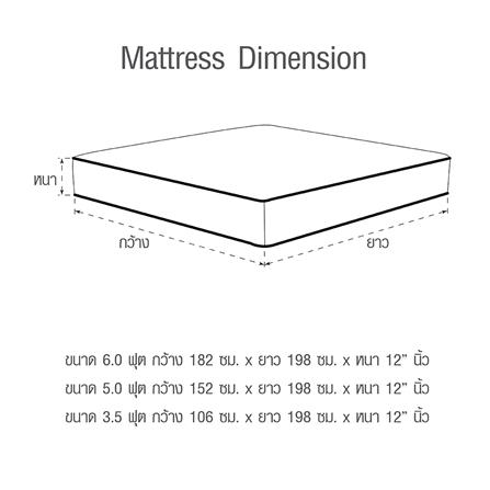 ที่นอน 6 ฟุต HOME LIVING STYLE CAMILA_6