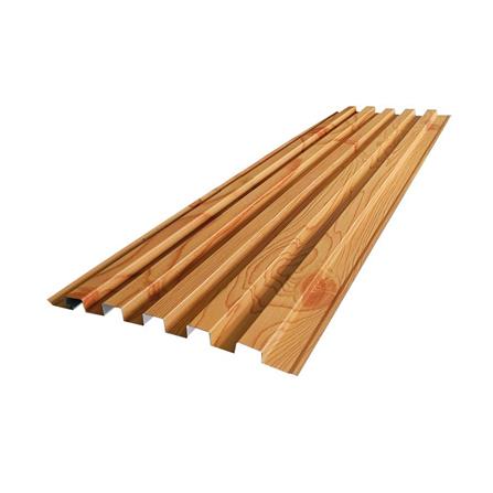 ผนังเมทัลชีท 5 ลอน MERCURY 27.5X150X0.35 ซม. สีไม้สน 6 แผ่น_0