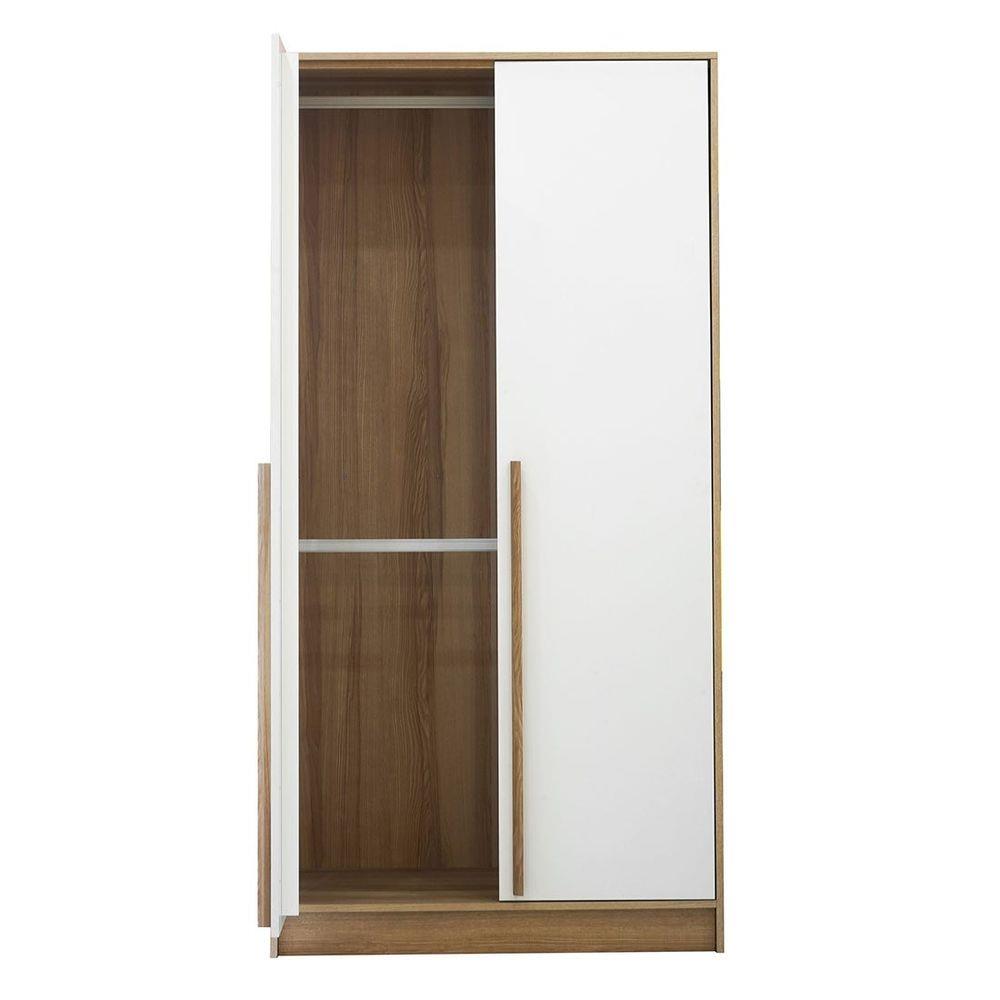 ตู้เสื้อผ้า 2 บานเปิด KONCEPT WARDRI&nbsp;19209293 100 ซม. สีลินด์เบิร์ก/ขาว