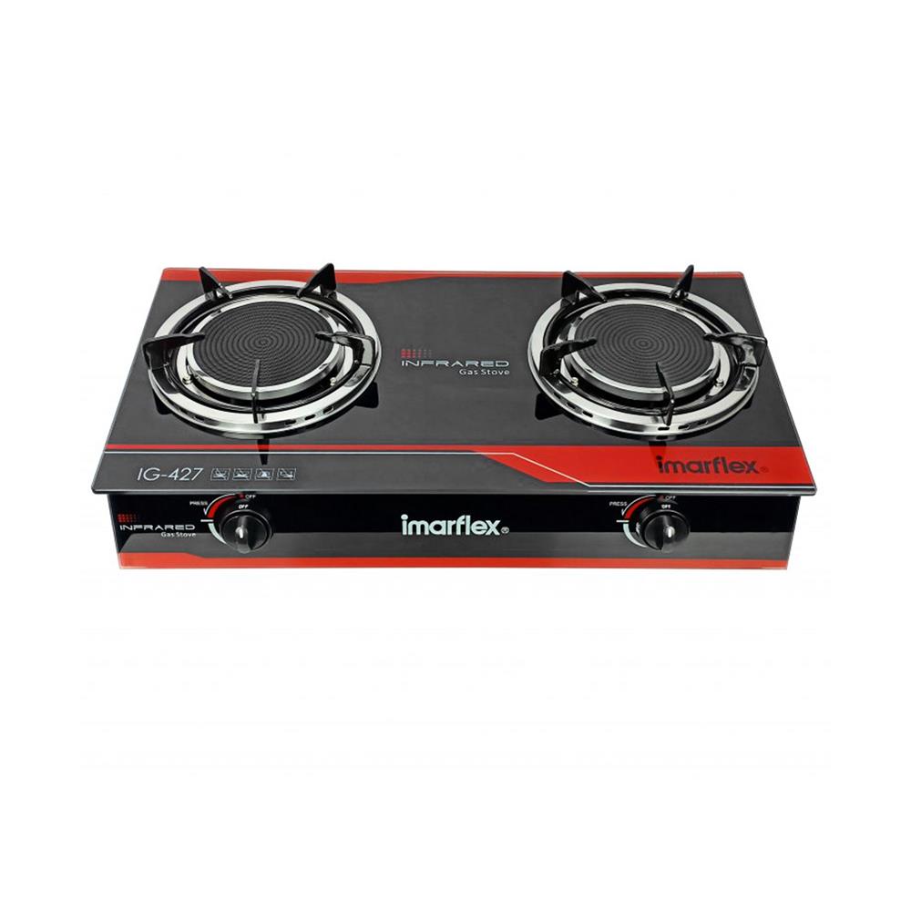 เตาแก๊สตั้งโต๊ะ 2 หัวแก๊ส IMARFLEX IG-427