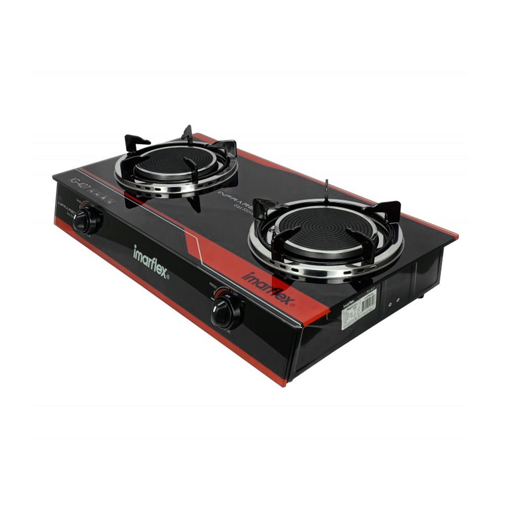 เตาแก๊สตั้งโต๊ะ 2 หัวแก๊ส IMARFLEX IG-427