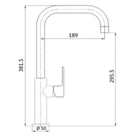 ก๊อกซิงค์เดี่ยวเคาน์เตอร์ MEX 1105KSB-E9 สีโครม_8