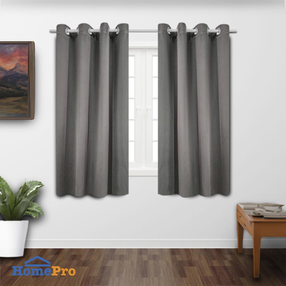 ผ้าม่าน EYELET HOME LIVING STYLE MALINE UV 140X160 ซม. สีเทา