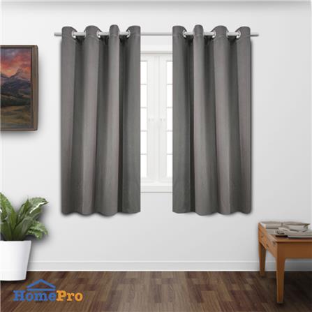 ผ้าม่าน EYELET HOME LIVING STYLE MALINE UV 140X160 ซม. สีเทา_3