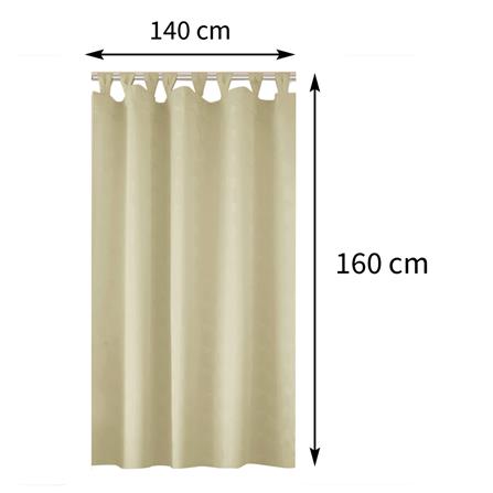 ผ้าม่านห่วง HOME LIVING STYLE KIONY UV 140X160 ซม. สีทอง_7