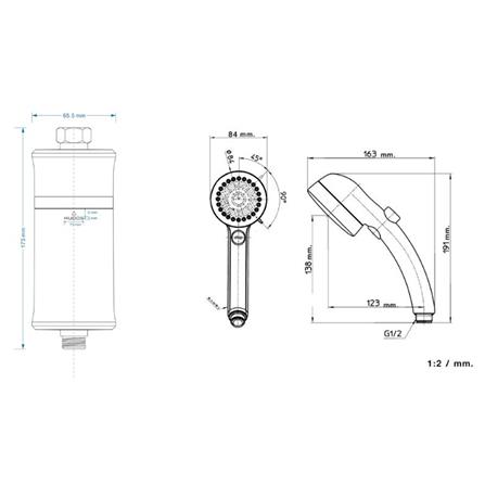 ฝักบัวเฉพาะหัวพร้อมฟิลเตอร์ KUDOS MIST&MISSU_3