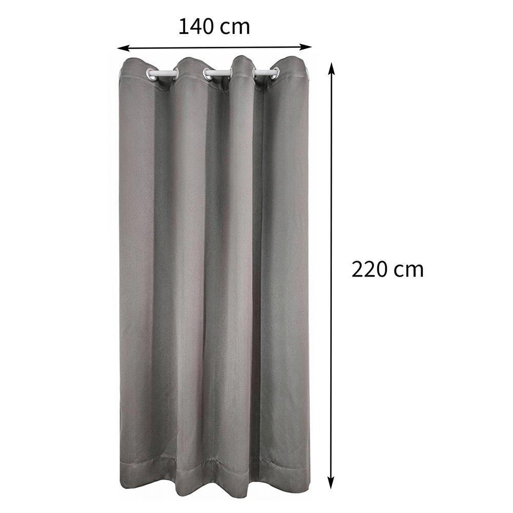 ผ้าม่าน EYELET HOME LIVING STYLE MALINE UV 140X220 ซม. สีเทา