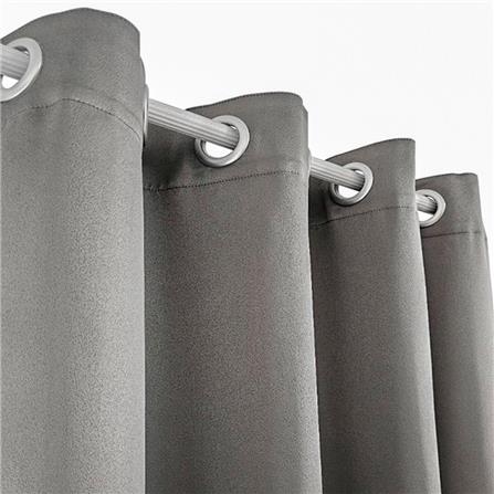 ผ้าม่าน EYELET HOME LIVING STYLE MALINE UV 140X220 ซม. สีเทา_1