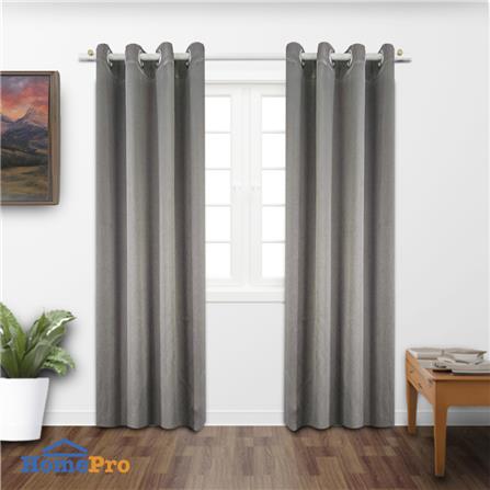 ผ้าม่าน EYELET HOME LIVING STYLE MALINE UV 140X220 ซม. สีเทา_3