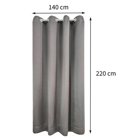 ผ้าม่าน EYELET HOME LIVING STYLE MALINE UV 140X220 ซม. สีเทา_5