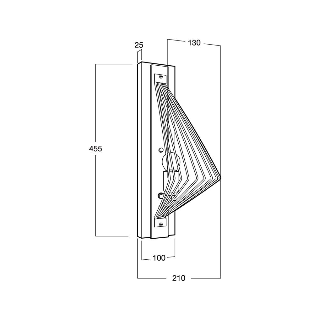 ไฟกิ่งภายใน L&E 01-03098 สีดำ/น้ำตาล 1 หัว
